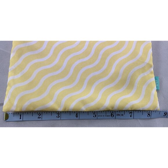 MOTD Cosmetics 3-Piece Makeup Brush Set Aqua Handles BONUS Yellow Wave Pouch - Picture 10 of 10